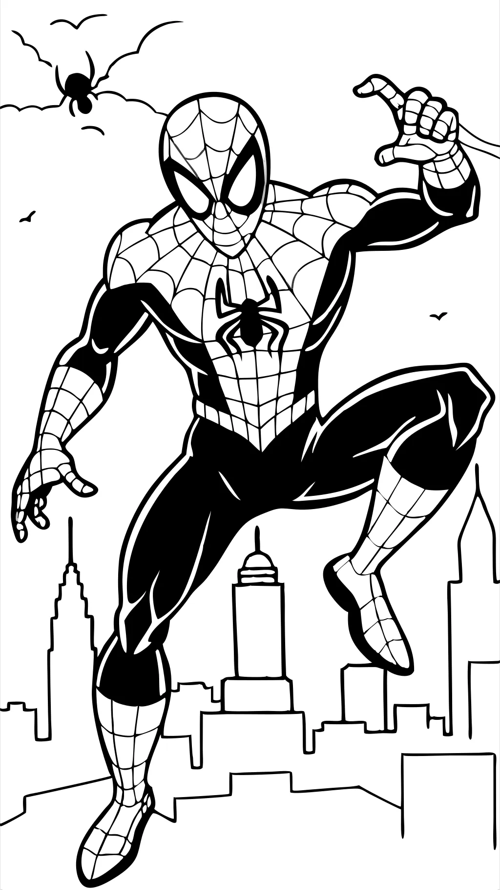 free coloring pages of spiderman